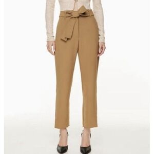 Aritzia Wilfred Tie-Front High-Waisted Pant, Size 6